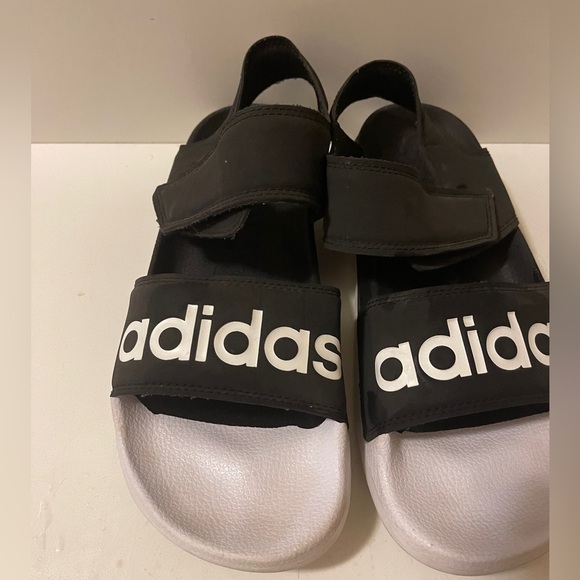 Adidas Adilette Sandal, Core Black,Cloud White Size - Picture 2 of 13